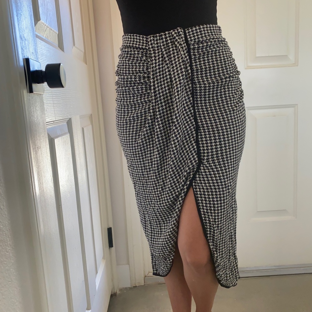 & Other Stories Houndstooth Skirt